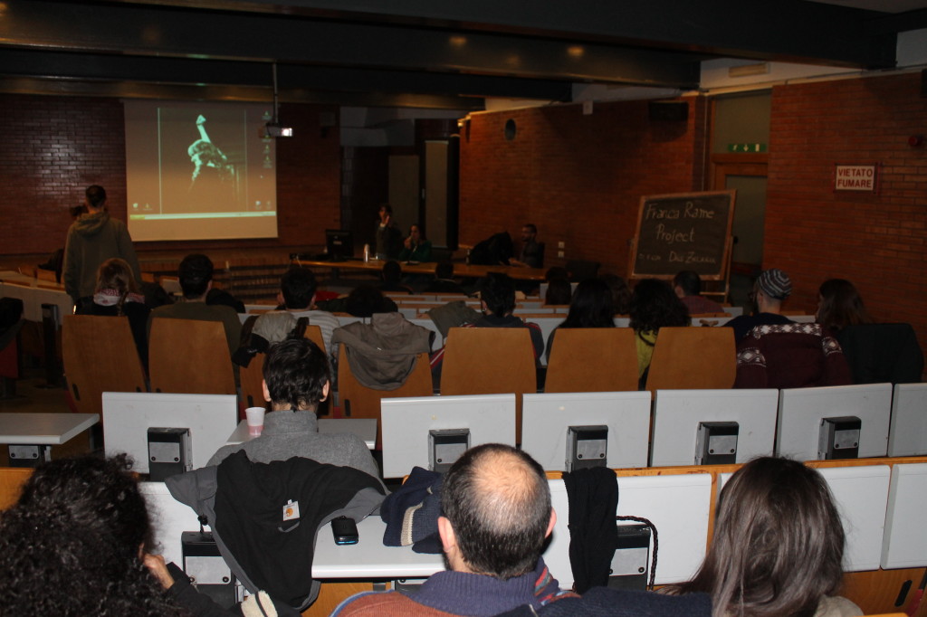 Franca Rame Project Perché non muore il fuoco - Napoli Università L'Orientale Aula Magna Mure Greche 28 Febbraio 2014 -dale zaccaria05