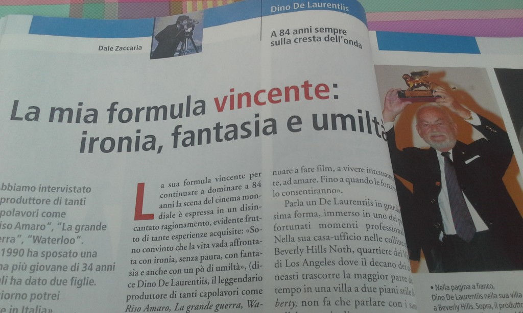 Dino De Laurentis Dale Zaccaria