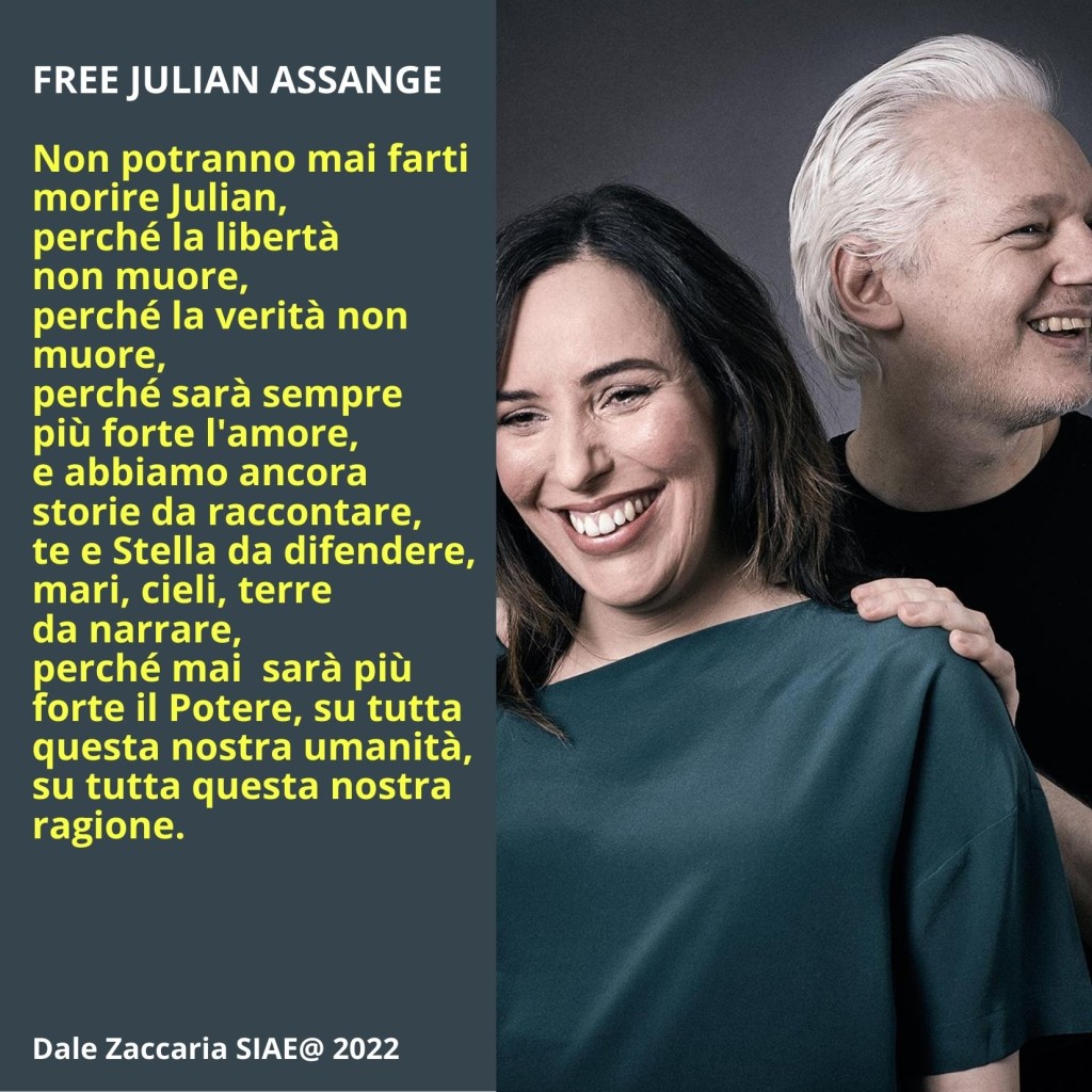 FREE JULIAN ASSANGE DALE ZACCARIA